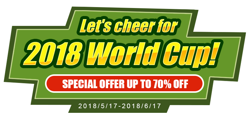 Let's cheer for 2018 World Cup!