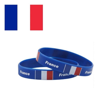 National Flags Silicone Wristbands