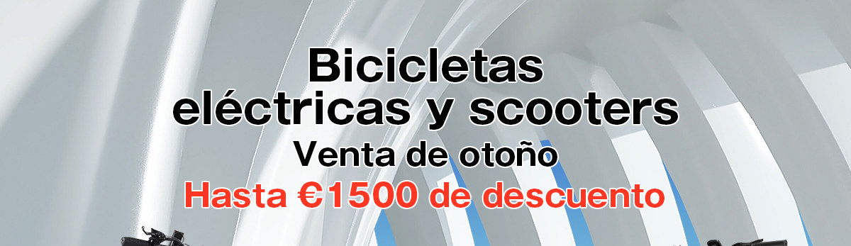 Oferta de otoño de bicicletas eléctricas y scooters | Hasta € 1500 de descuento