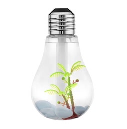 400ml Lâmpada colorida LED Night Bulb USB Mini Humidifier