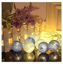 10/20 Pcs Colorful Cotton Lamp Ball String